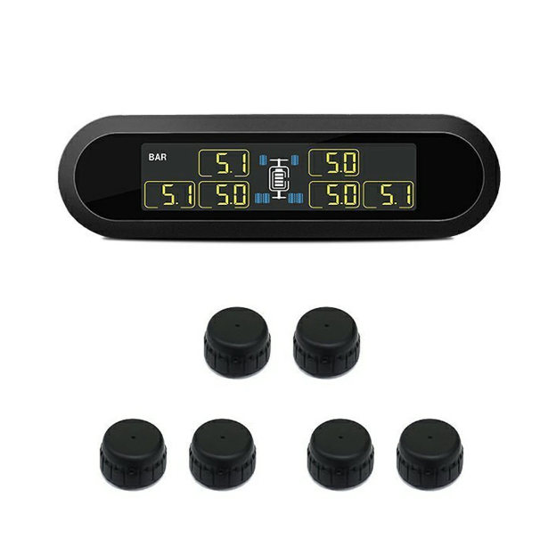 TPMS система контролю тиску та температури в шинах Careud T650WF, 6 зовнішніх датчиків до 13 барів, фото 1