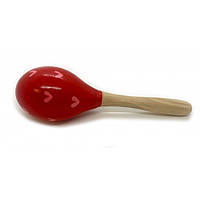 Маракас музичний інструмент червоного кольору