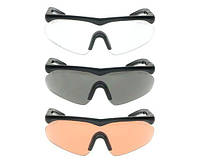 Очки баллистические Swiss Eye Raptor Black Тактические очки Очки тактические военные Очки со сменными линзами