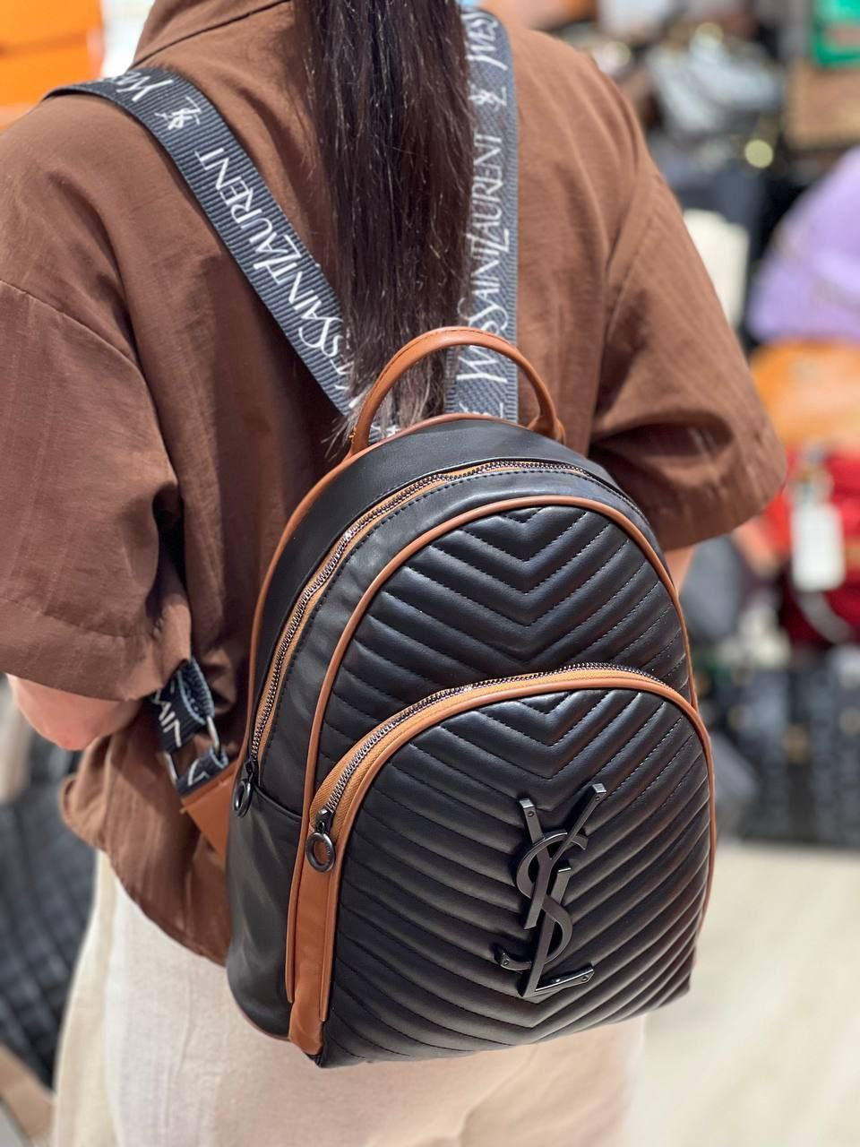 Жіночий рюкзак YSL, екошкіра, 931418, фото 1