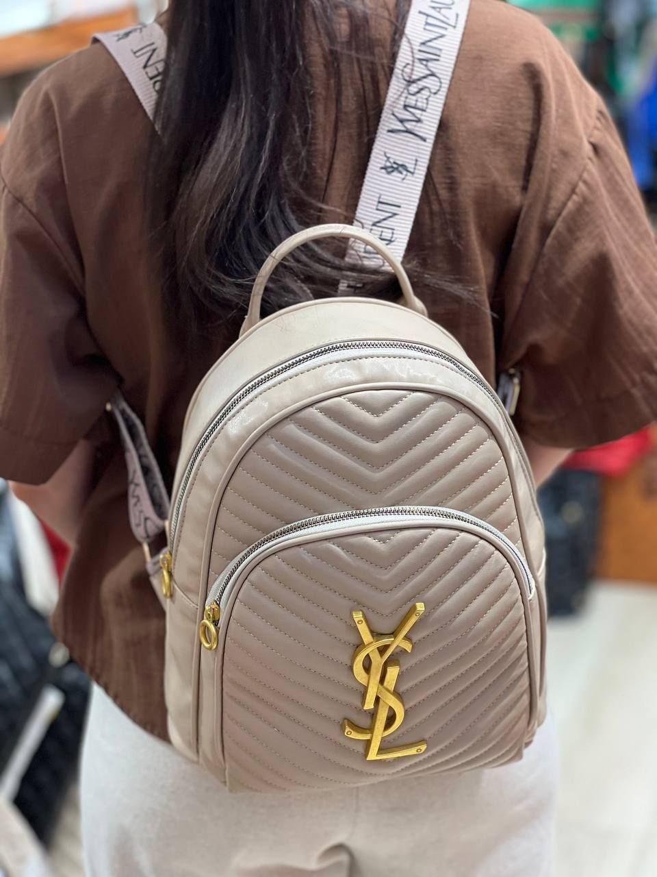 Жіночий рюкзак YSL, екошкіра, 931420, фото 1