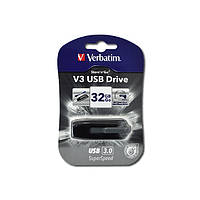 Серая флешка USB 3.0 32Gb Verbatim SuperSpeed V3