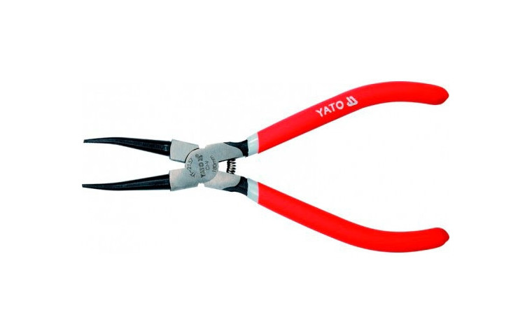 Щипці для зняття стопорних кілець 180 мм прямі на стиск Yato YT-2137, фото 1