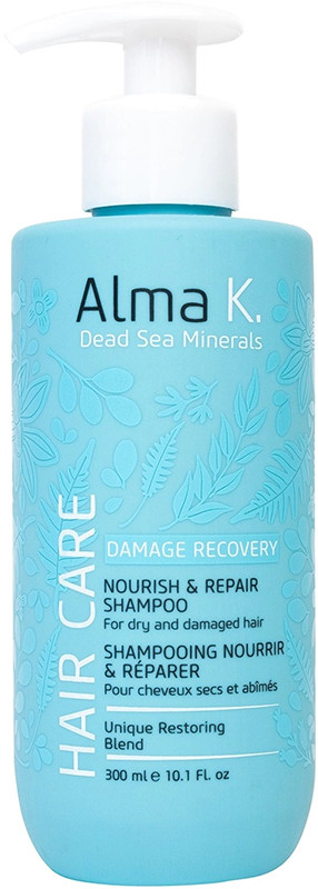 Шампунь для волосся поживний і відновлювальний Damage Recovery Alma K, 300 мл, фото 1