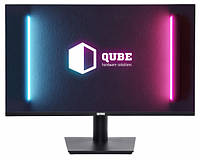 Монитор 23.8" Qube Overlord B24F75Plus-IPS, Black, ELED, IPS, 1920x1080 (16:9), 5 мс, 75 Гц, 250 кд/м, 1000:1,