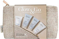 Набор дорожный для женщин Glow & Go Alma K, (30 мл/30 мл/15 мл/30 мл)