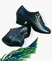 Туфлі для занять бальними танцями ( латина) Натуральна шкіра "Клітинка"