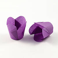 Бумажные формы Фиалка ФЛ-100 (пурпурные) 35x35/45мм 40г м.кв 150шт