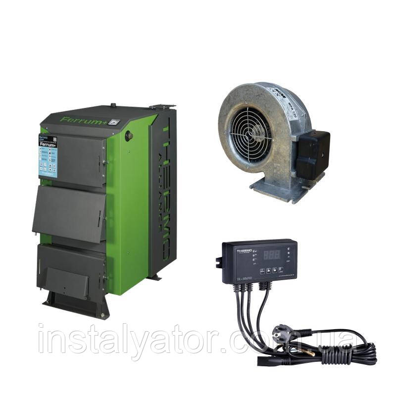 Thermo Alliance Ferrum Plus V 3.0 Котел твердопаливний сталевий FSF+ 16 + Вентилятор котла до 40 кВт, "M Plus, фото 1