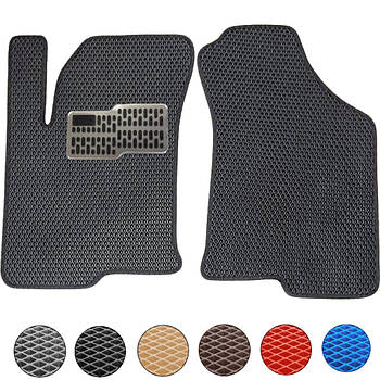 Водійський килимок EVA для KIA Cerato 2003-2008 (Металічний підп'ятник) 1 шт Передні (2 шт.), Передні-Все кольори, 2 передніх килимка