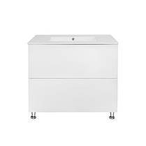 Комплект Qtap Tern 800х725х437 White підлогова тумба + мийка врізна QT1771TNL8013080CW, фото 3