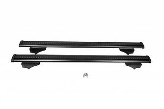 Перемички на вбудовані рейлінги під ключ Wizard V2 (2 шт) 115см, чорні для Porsche Macan 2014-2024 рр від VLF комп.