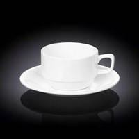 Чашка чайна з блюдцем Wilmax 220 мл порцеляна (993008 WL)