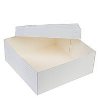 Коробка для торта без вікна 270х270х105, біла