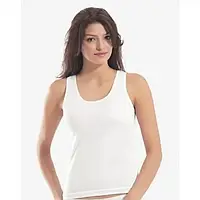 Белая женская майка Oztas рибана