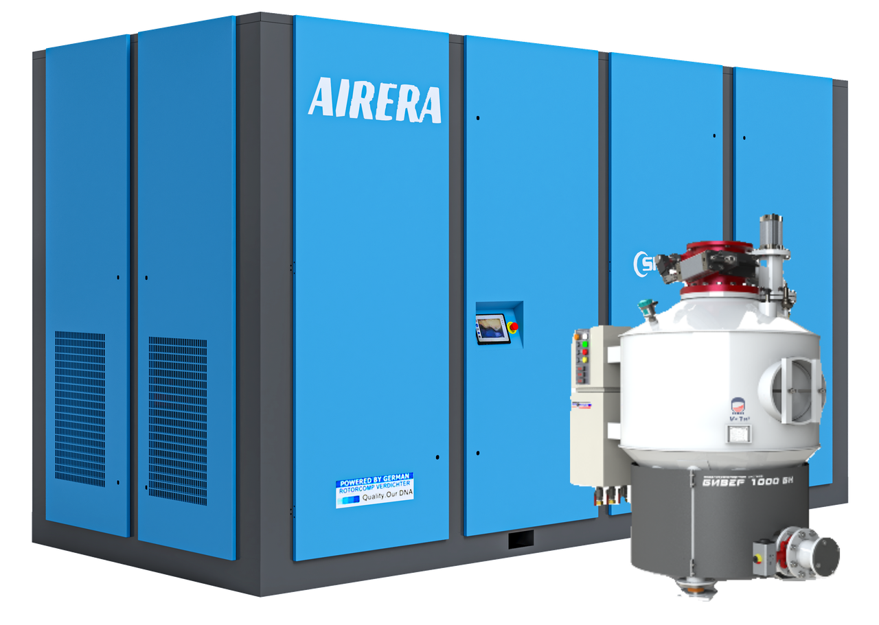 Компресор гвинтовий для пневотрансорту Rotorcomp Airera LGCD з частотним перетворювачем Для тяжких умов! IP55