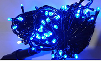 Гирлянда "STRING" (НИТКА)уличная 8м (100 led) с мерцанием (флеш) тонкий провод IP 44