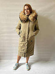 ЗИМОВА ЖІНОЧА КУРТКА ПАРКА З ЕНОТОМ