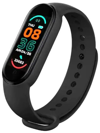 Фітнес браслет трекер Smart Band M6 смарт годинник Чорний