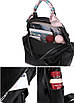 Жіночий середній класичний рюкзак з хусткою зі шкірозамінника 30х28х12 см Чорний, фото 8
