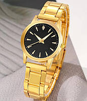 Часы женские с браслетом золотого цвета