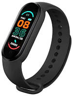 Фітнес-браслет трекер Smart Band M6 смартгодинник Чорний