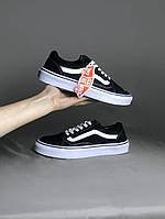 Мужские кеды Vans Old Skool BlackWhite (черно-белые) классные легкие очень удобные и красивые 7024