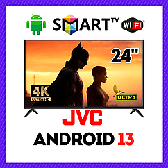 Функціональний телевізор JVC 24" Smart-TV+Full HD DVB-T2+USB