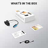 Лампа настільна акумуляторна Glocusent Mini clip-on Book light, чорна, фото 5