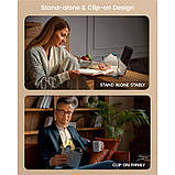 Лампа настільна акумуляторна Glocusent Mini clip-on Book light, чорна, фото 3