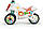 Дитячий триколісний біговел Fisher-Price Motorcycle Mail Injusa 1910, фото 5