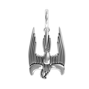 Кулон серебряный Герб Украины Тризуб Сокол - фото 2 - id-p337450776