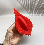 Кліторальний вібратор Wo-sex FH13В міні вібратор. Червоний листок, фото 5