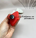 Кліторальний вібратор Wo-sex FH13В міні вібратор. Червоний листок, фото 3