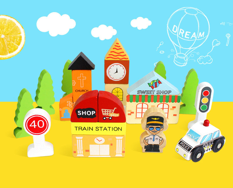 Набір поїздів і вагонів 12 шт. у дерев'яній дорозі Brio, Ikea lillabo, Edwone, Playtive та інших (E21C21), фото 1