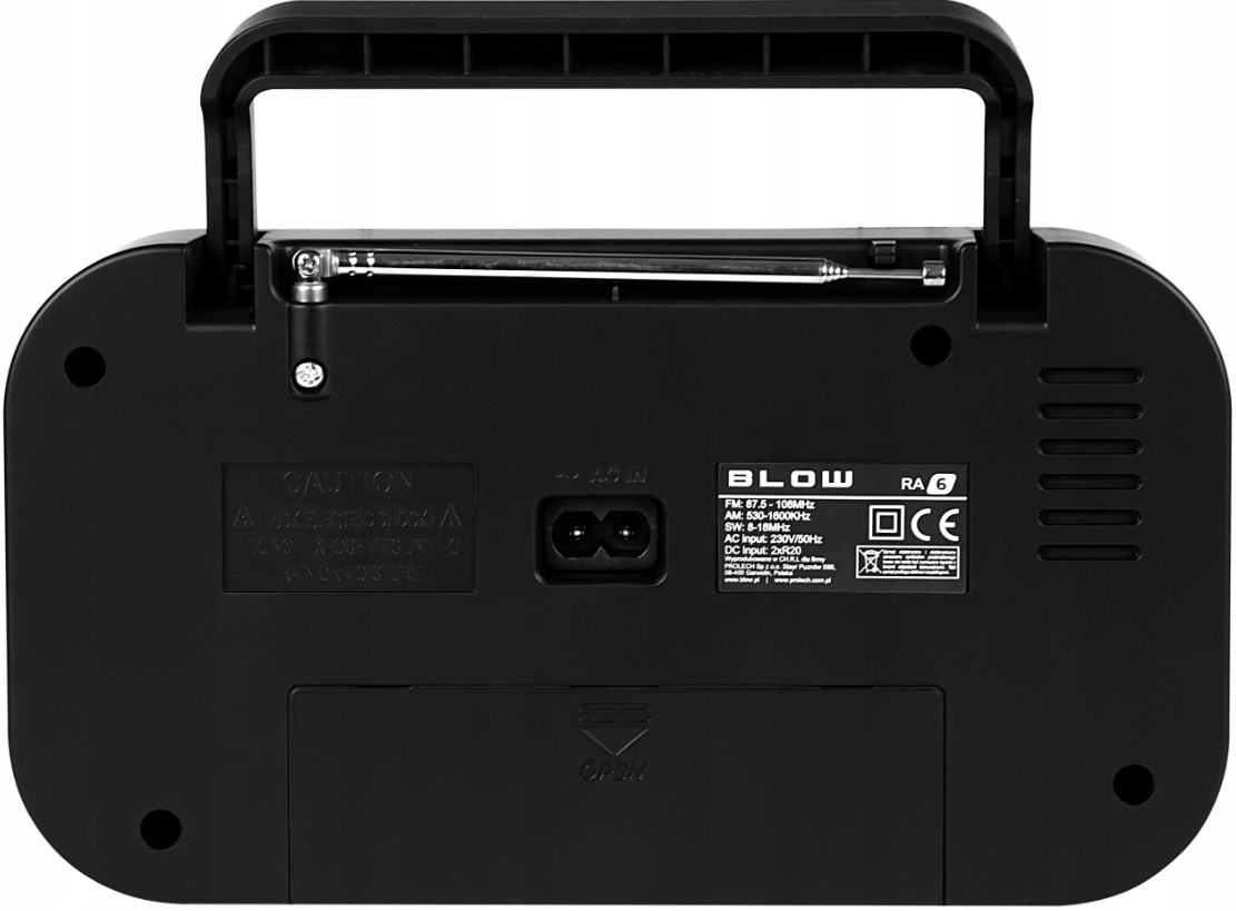Описание Радиоприемник с питанием от сети AM, FM, SW BLOW 77-535#