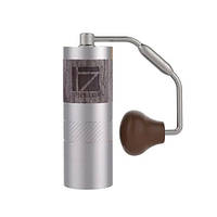 Ручна кавомолка 1Zpresso Q2 S з регулюванням рівня помолу, з металічними конічними жерновами, Складана ручка