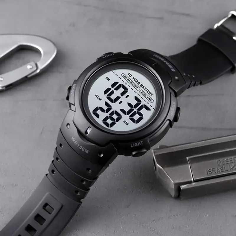 Мужские наручные спортивные часы Skmei 1560 (Черный) - фото 5 - id-p1932655421