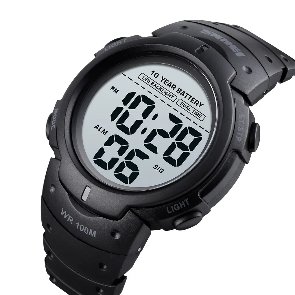 Мужские наручные спортивные часы Skmei 1560 (Черный) - фото 1 - id-p1932655421