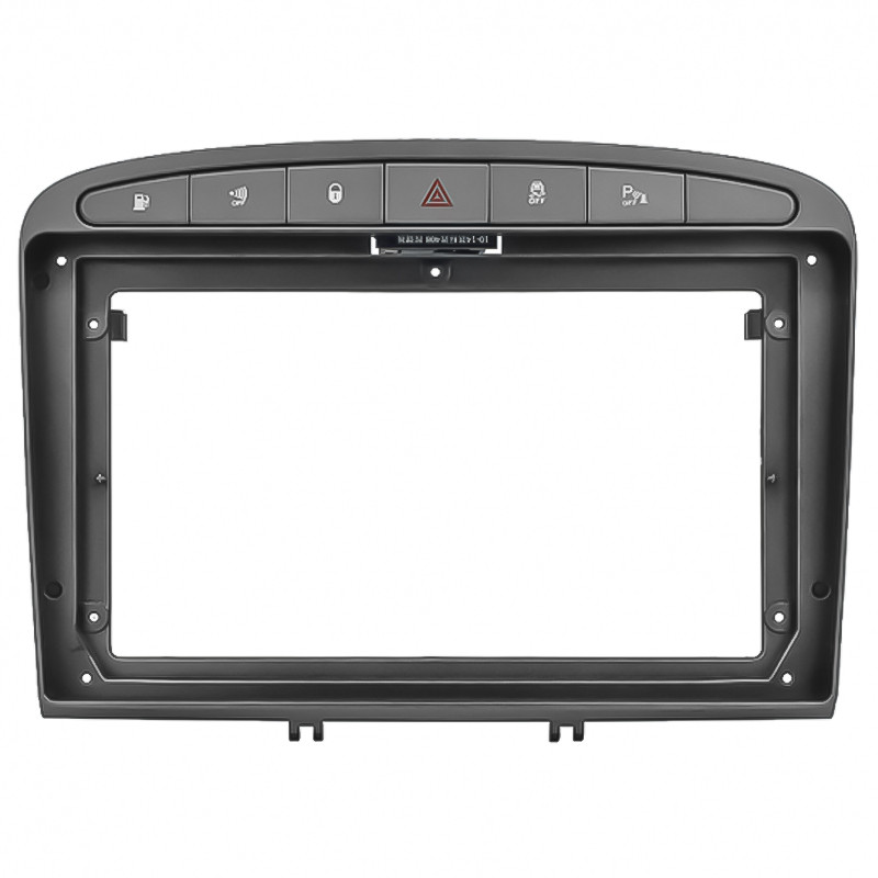 Перехідна рамка 9" Lesko Peugeot 308 2007-2013 408 2011+ (PE 011N) 6994 Grey