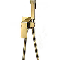 Смеситель для гигиенического душа MEXEN Cube скрытого монтажа золотой латунь MEX-7599150-50