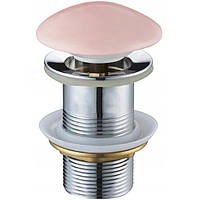 Донный клапан нажимной для раковины MEXEN 65мм без перелива керамический 1 1/4" розовый MEX-79910-44
