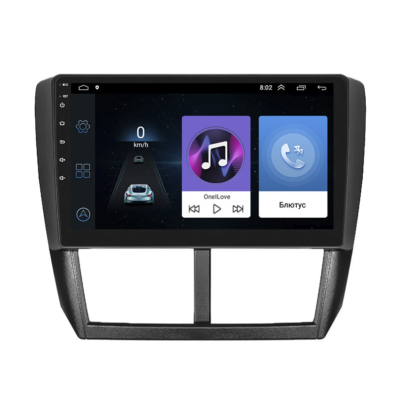 Стандартне радіо Леско для Subaru Impreza III 2007-2011 екран 9 "1/16 ГБ Wi-Fi GPS база, фото 1