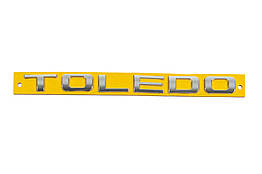 Напис Toledo 210мм на 17мм ABM для Seat Toledo 2005-2012 рр. ABS-пластик