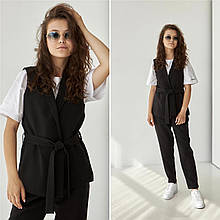 27211 Комплект для дівчинки-літак і штани слоучі тм Prity Kids розмір 164 см