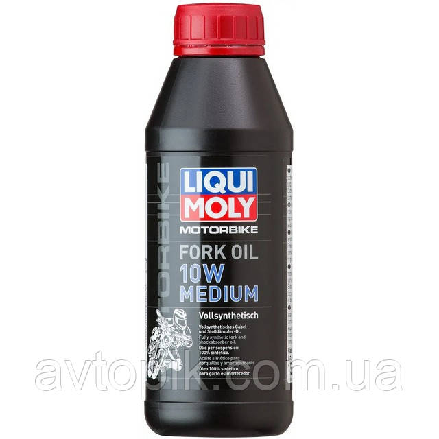 Масло Liqui Moly для мотоамортизаторов и вилок MOTORBIKE FORK OIL 10W MEDIUM (0,5л.) - фото 1 - id-p1932681150
