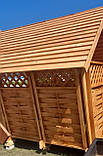 Альтанка садова 3х секційна плетена фарбована, фото 2