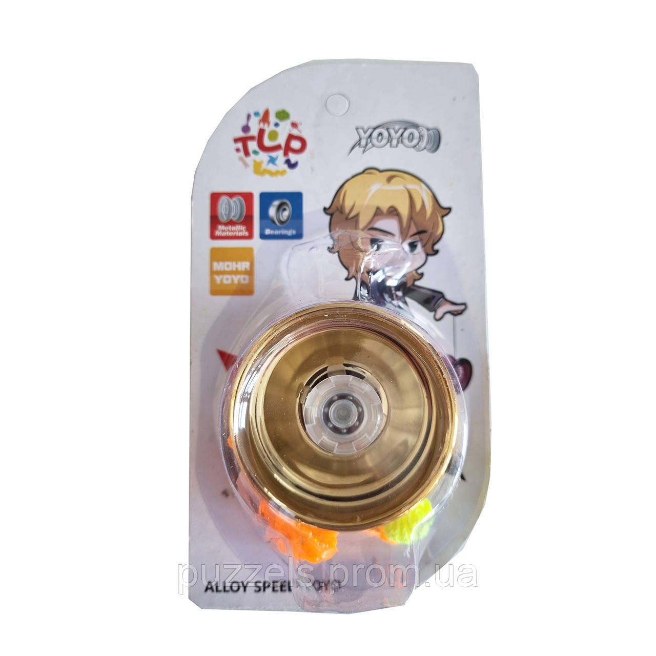 Игрушка Йо-Йо (Yo-Yo) металлическая для трюков Gold - фото 5 - id-p1670210339