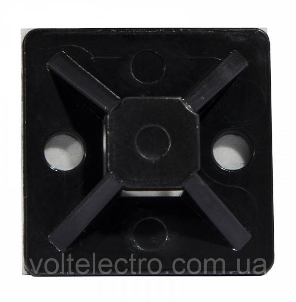 Майданчик 25х25 чорний ТМ-25 (упак 100шт), фото 1