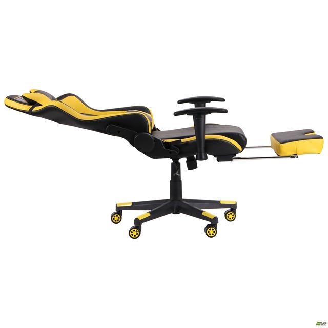 Кресло геймерское VR Racer Dexter Megatron черный/желтый, ТМ Амф